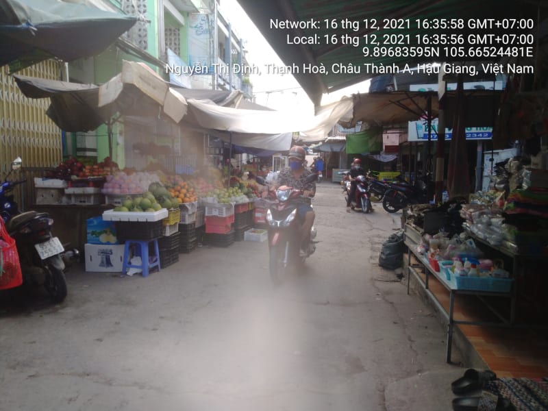CTA36 trong chợ Rạch Gòi đường Nguyễn Thị Định ra trần Hưng Đạo QL 61