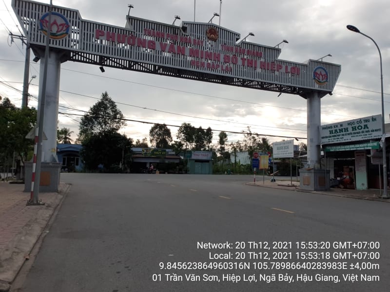 NB74khu TĐC xã hiệp lợi, phường Hiệp Lợi, cả khu ( trừ các nền mặt đường Trần Văn Sơn )