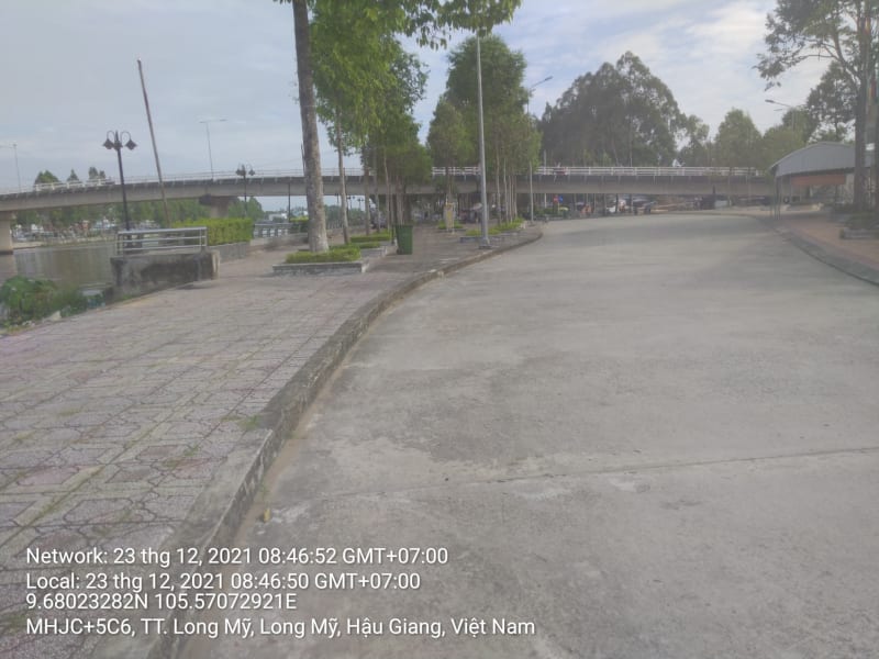 LM14 đg Trần Phú và Quốc cũ đg tránh trung tâm thị xã Long Mỹ