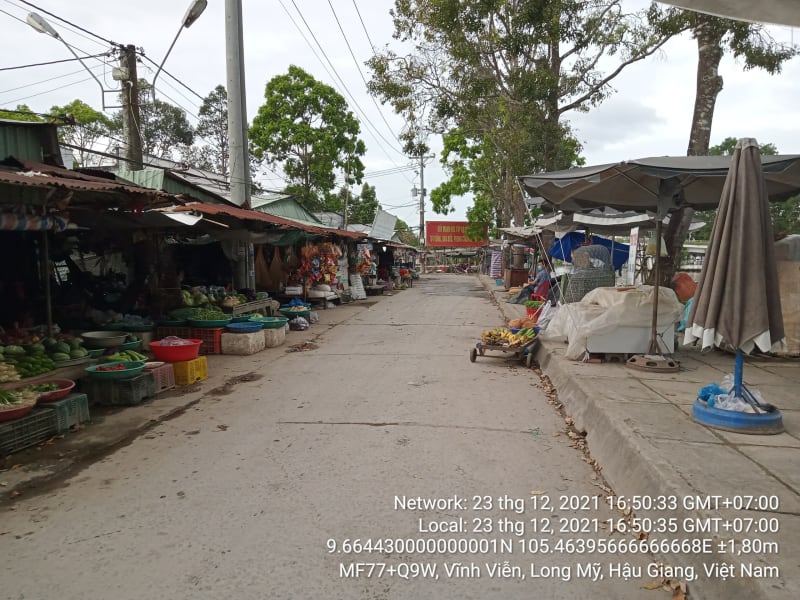 HLM09 Chợ Kênh 13 (Chợ thị trấn Vĩnh Viễn),  Thị trấn Vĩnh Viễn,  Các tuyến đường theo quy hoạch chi tiết xây dựng