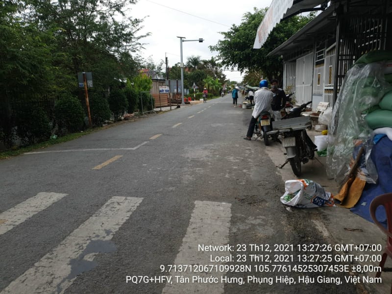NB42 đường cặp kênh búng tàu, phường Lái Hiếu, hết tuyến
