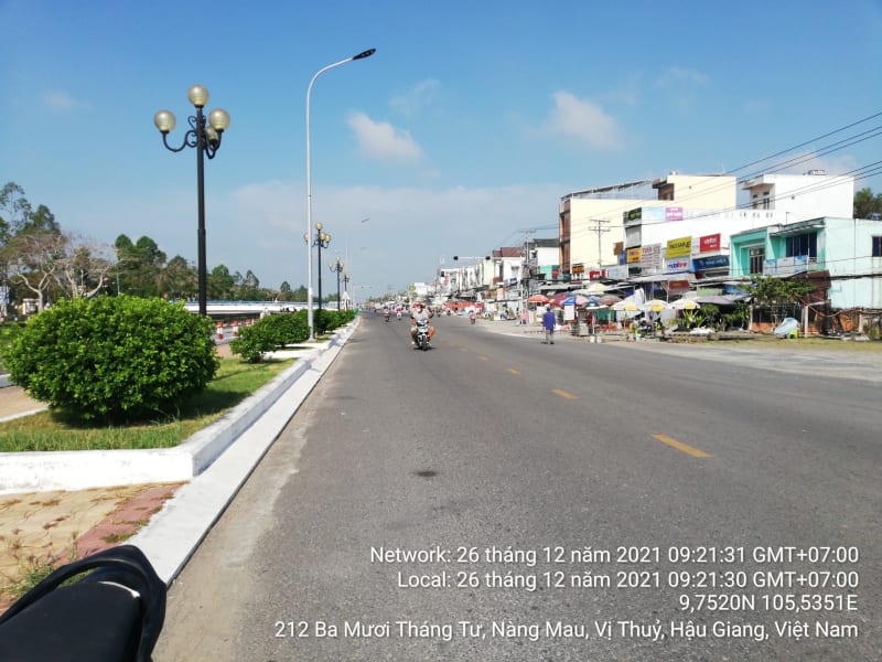VTY71 Đường 30 Tháng 4 Thị trấn Nàng Màu từ Cầu Nàng Mau đến Ranh xã Vị Thắng