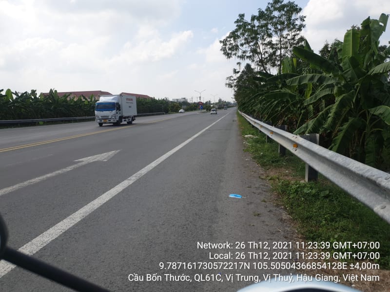 VTY 13 quốc lộ 61c, xã Vị Trung, xã vị Thanh, xã vị bình, từ kênh ba liên đến kênh 8000