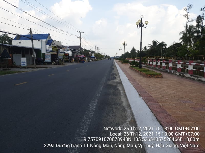 VTY 36 đường thị xã nàng mau đi xã Vĩnh Thuận Tây, xã Vị thủy, xã Vĩnh Thuận Tây, từ ranh thị trấn Nàng Mau đến cầu kênh trường học Vĩnh Thuận Tây