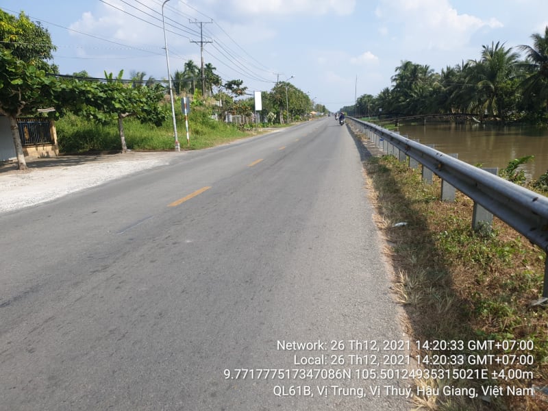 VTY 17, quốc lộ 61, xã Vị Trung, từ cầu thủy lợi đến cống hai lai