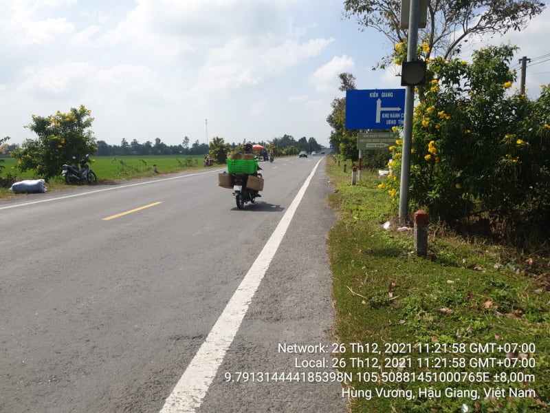 VTY 12 quốc lộ 61c, xã Vị Trung, từ kênh ba liên đến ranh phường 3, tp vị Thanh