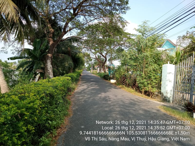 VTY94 Đường Võ Thị Sáu, Thị trấn Nàng Mau, từ Đường 30 Tháng 4 đến Nguyễn Tri Phương