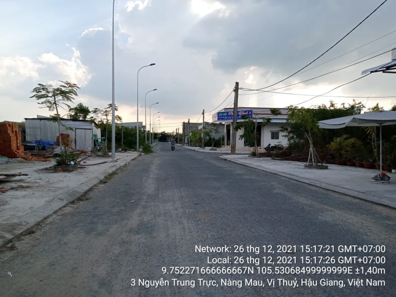 VTY99 Đường Hùng Vương nối dài, Thị trấn Nàng Mau, từ Ranh lô (nền) Nguyễn Văn Tiềm đến Hết ranh Khu dân cư giáo viên