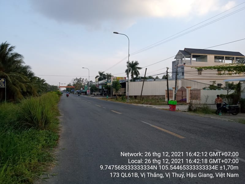 VTY20 Tuyến mương lộ song song Quốc lộ 61 (hướng về thị xã Long Mỹ), Thị trấn Nàng Mau - Xã Vị Thắng, từ Đường 3 Tháng 2 đến Ranh thị xã Long Mỹ