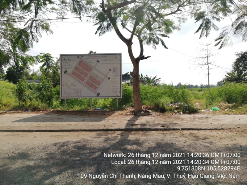 VTY88 Khu dân cư C-D ( diện tích đất 1 phần trong khu C - D còn chưa quy hoạch xong) Thị trấn Nàng Mau Cả khu