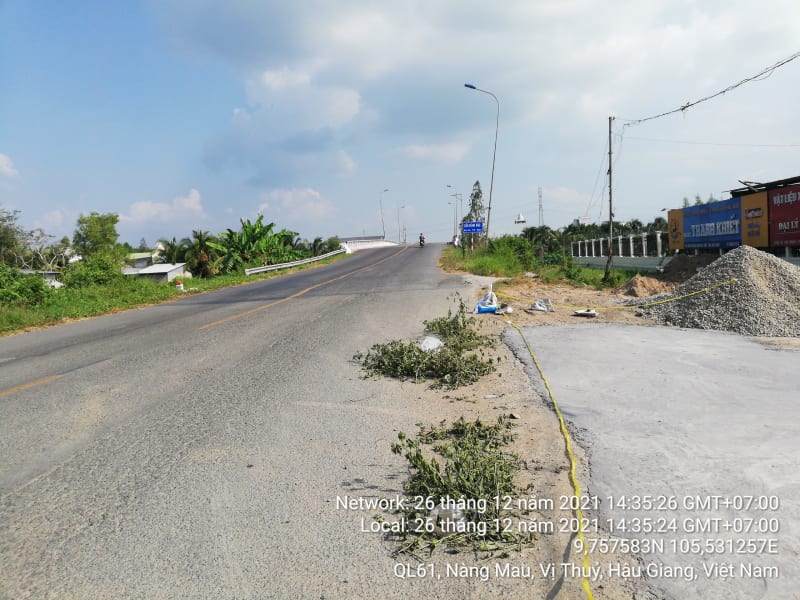 VTY84 Đường 3 Tháng 2 Thị trấn Nàng Mau từ Đường 30 Tháng 4 đến Cầu Kênh Hậu