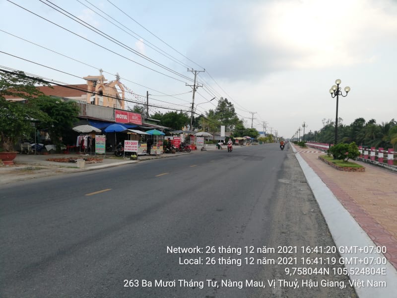 VTY59 Đường 3 Tháng 2 Thị trấn Nàng Mau từ Ranh thị trấn Nàng Mau đến Đường 30 Tháng 4