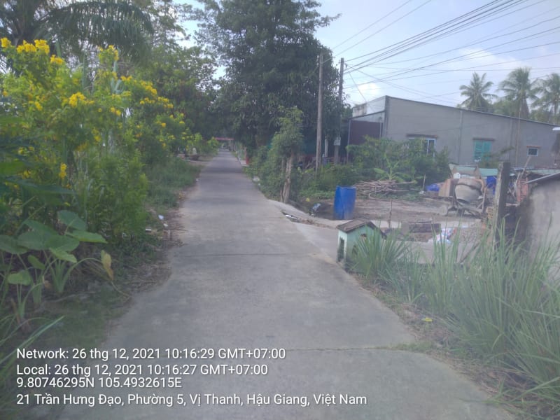 VTY04 đê bao ô Môn -xà No xã Vị Đông ranh thành phố Vị Thanh đến kênh Lồ Rèn