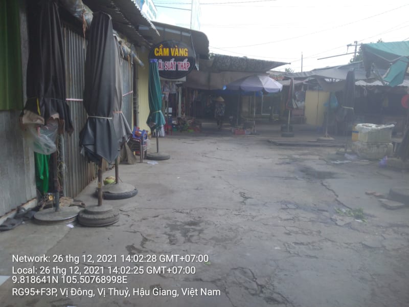 VTY07 chợ xã Vị Đông khu vực trong chợ
