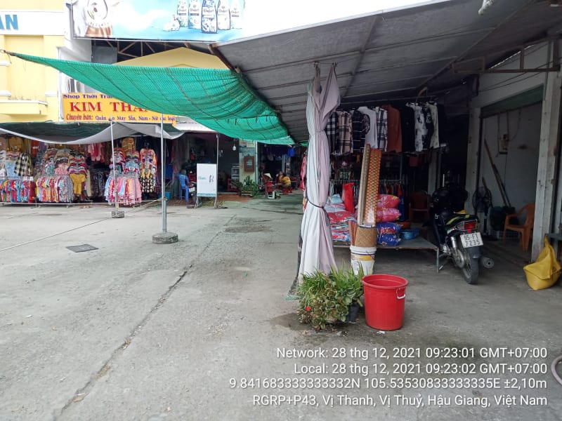 VTY40 Chợ xã Vị Thanh, Xã Vị Thanh, Khu vực trong chợ