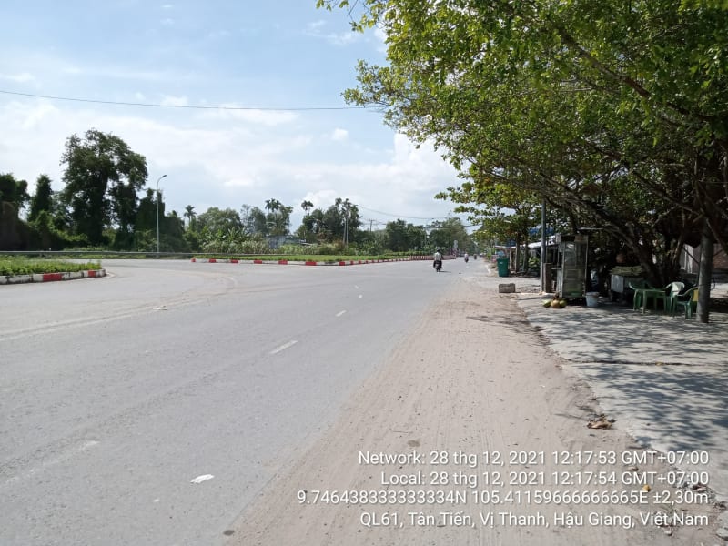 VT89 Quốc lộ 61, Xã Tân Tiến, Từ Quốc lộ 61C đến Cầu Cái Tư