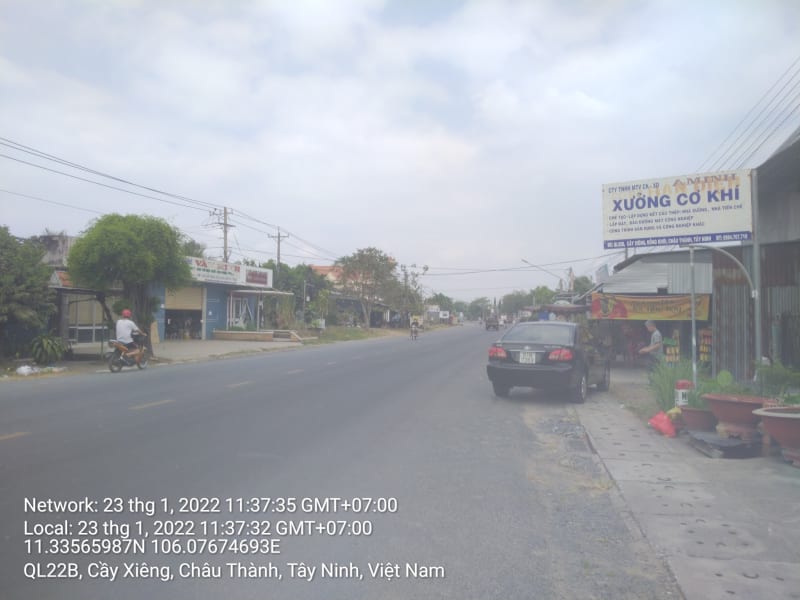 CT06 QL22B (đoạn đi qua Xã Đồng khởi ) từ Giáp ranh TP Tây Ninh đến Ngã 3 đường liên xã Đồng Khởi-Bình Minh TP Tây Ninh