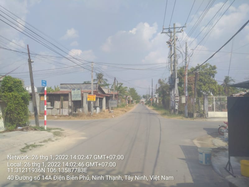 TN124 Đường hẻm 14 Điện Biên Phủ (trước Trường tiểu học Ngô Quyền) từ Ngã tư Lộ Đỏ đến Cuối tuyến (hết đường nhựa)