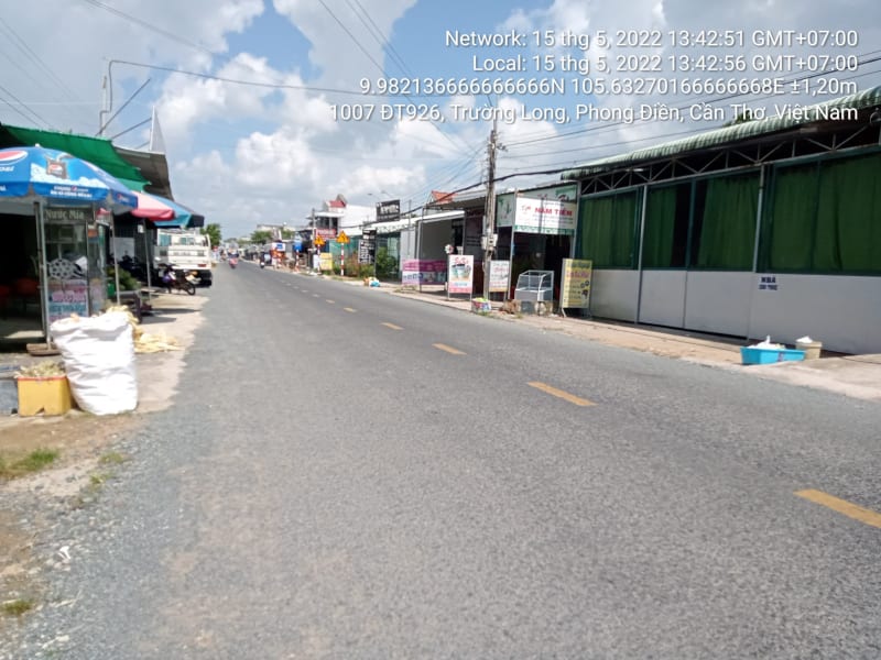 PD45 Khu thương mại xã Trường Long, Giáp Đường tỉnh 926 (xã Trường Long cũ)