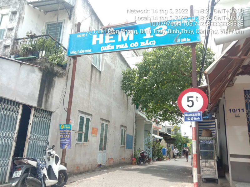BT100 Hẻm 13 ( hẻm cô bắc )  Lê Hồng Phong , suốt tuyến