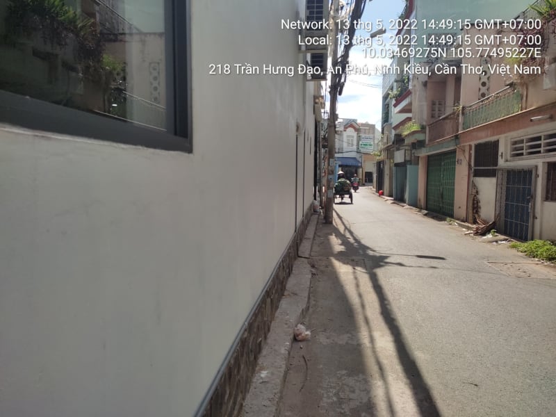 NK215 Hẻm 218, Trần Hưng Đạo đoạn đường từ Trần Hưng Đạo đến hết đoạn trải nhựa, tsss giá đất nền thổ cư ước khoản 60tr/1m2