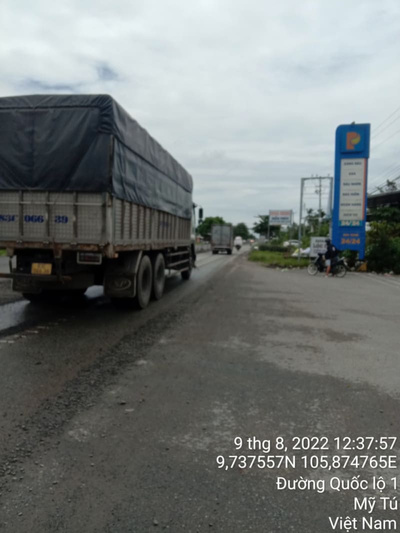 CHT175 Quốc lộ 1A từ Giáp ranh đất cây xăng Dư Hoài đến Giáp ranh xã Đại Hải