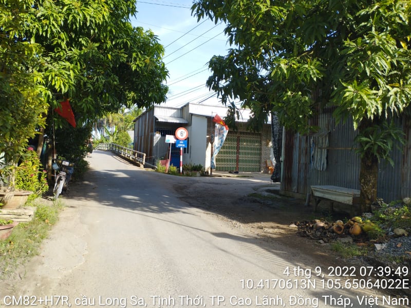 CLH321_Đường nhựa từ phà Cao Lãnh đến cầu Long Sae