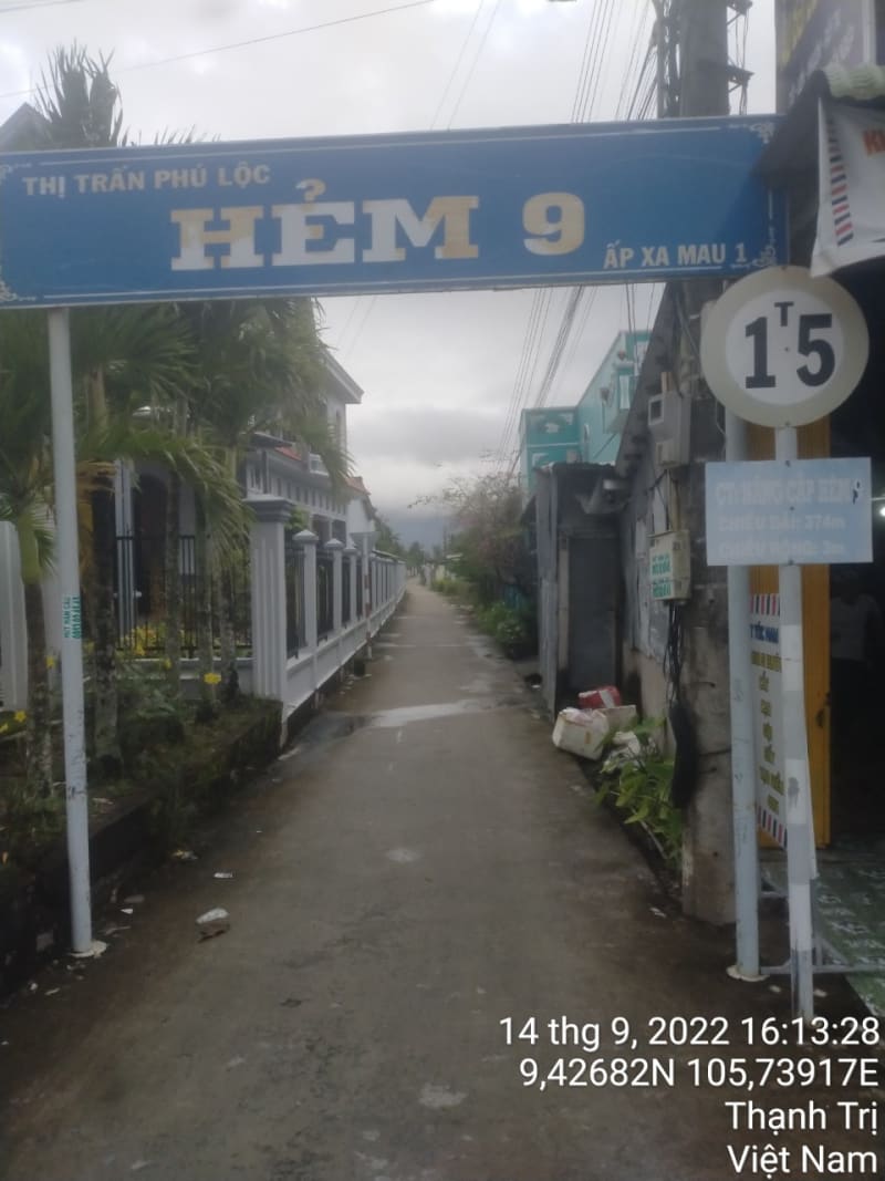 TT44 - 	Hẻm 9 (cặp nhà ông Lai)
