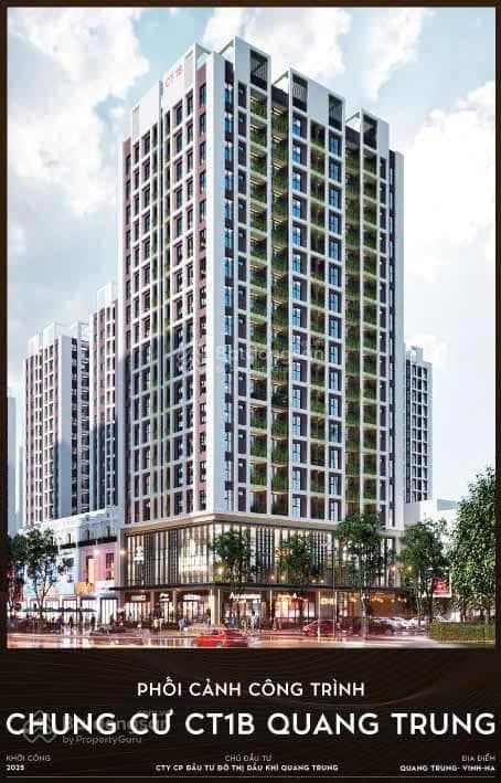 Bán gấp căn chung cư Dầu khí mặt đường Định Công Tráng giao đường Quang Trung, Vinh chỉ 45 triệu/m2