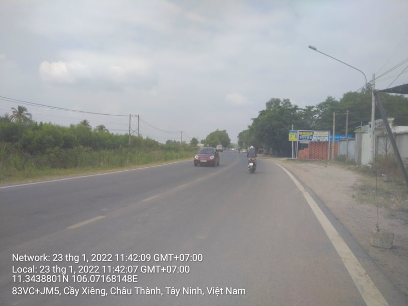 CT07 QL 22B (đoạn đi qua Xã Đồng Khởi) từ Ngã 3 đường liên xã Đồng khởi - Binh Minh TP Tây Ninh đến hết Cây Xăng 94