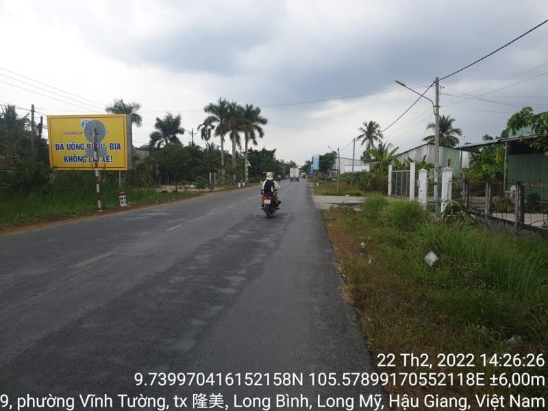 LM 42 ql 61b, phường Vĩnh Tường, từ phía đối diện ql61 : lộ ba suy đến cầu giồng sao