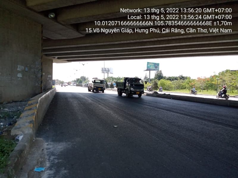 CR75 Võ Nguyên Giáp (Đường Nam Sông Hậu) từ Vòng xoay đường dẫn cầu Cần Thơ đến Rạch Cái Sâu