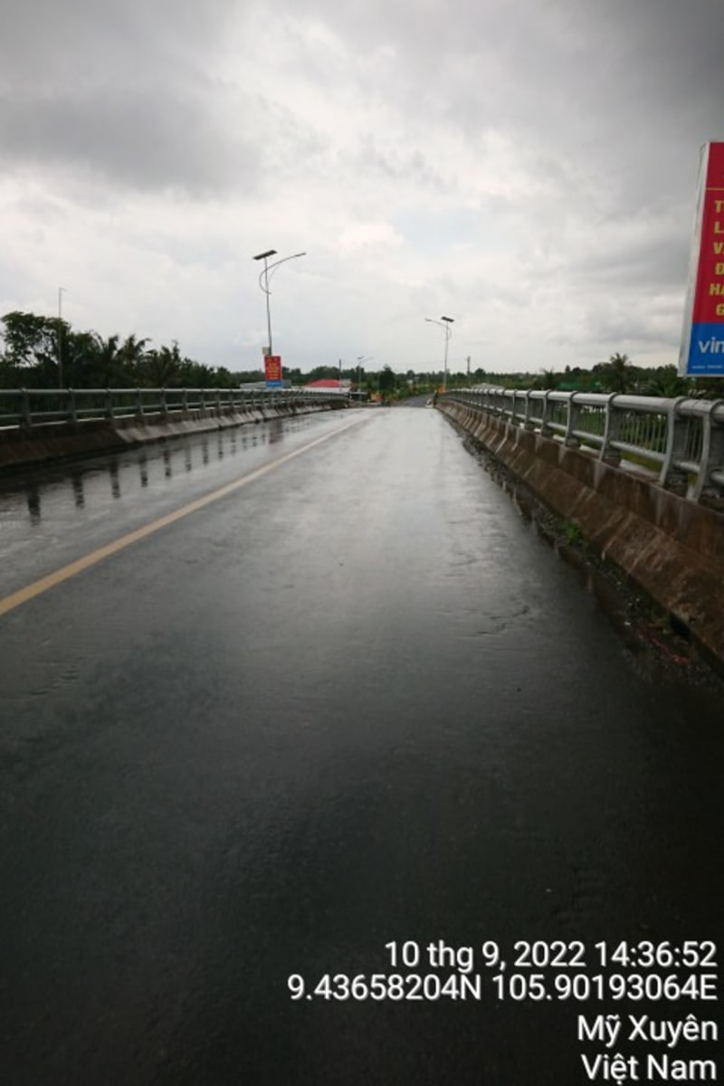 MX123 Đường trục Phát triển Tôm - Lúa huyện Mỹ Xuyên từ Cầu Kinh Ông Cố đến Giáp ranh xã Hòa Tú 1